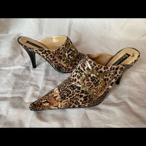 Cheetah Print Mule